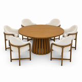 Comedor Girona -  Rosa morada